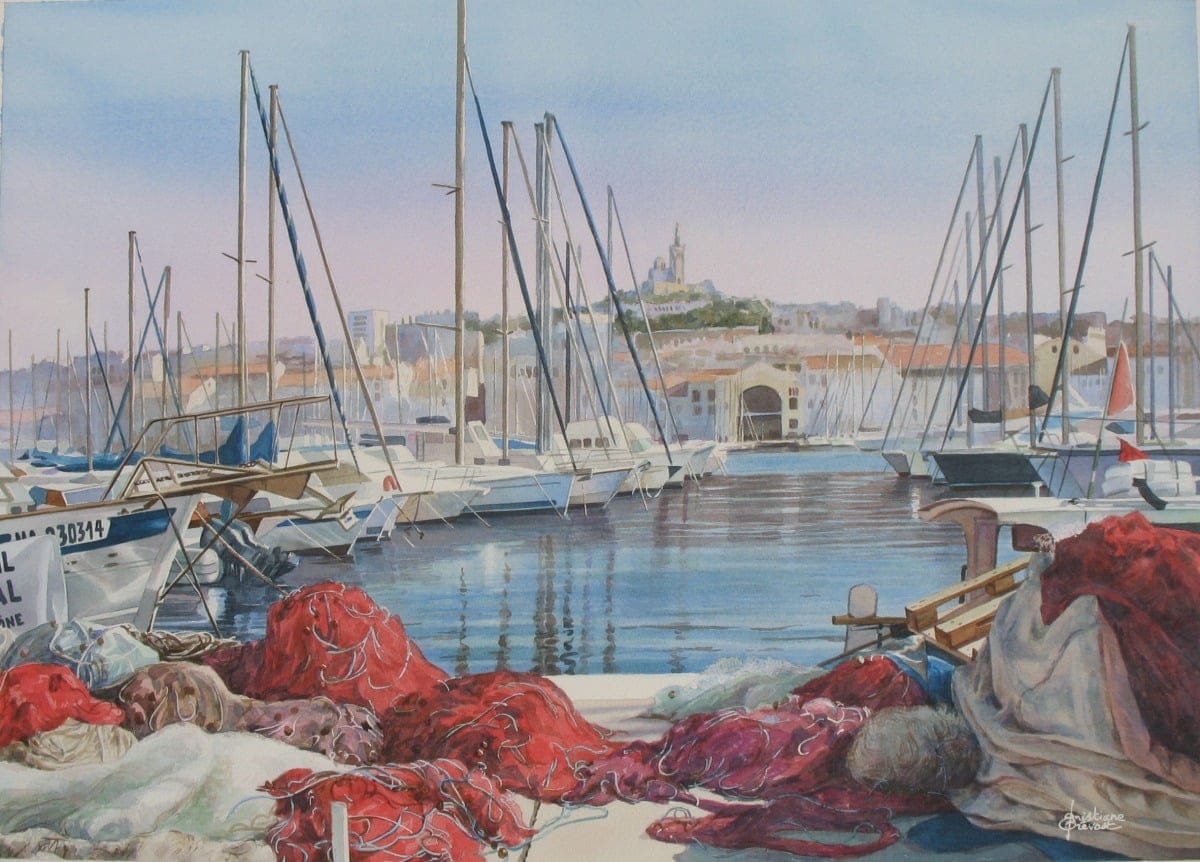 Aquarelle : Paysages de Marseille